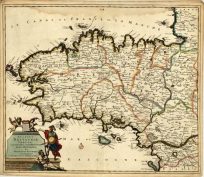 Ducatus Britanniae Tabula cum Omnibus suis Provinciis Nova Descriptio... [Brittany