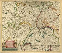 Accuratissima Rheni Superioris Mosae et Mosellae Tabula [Moselle]