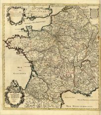 Carte Particuliere des Postes de France... [France]