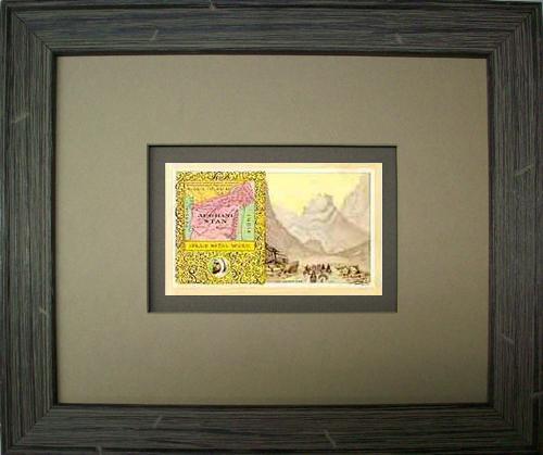 FRAMED Arbuckles Coffee Card of Afghanistan'