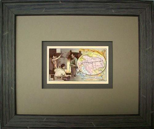 FRAMED Arbuckles Coffee Card of Austro Hungary'