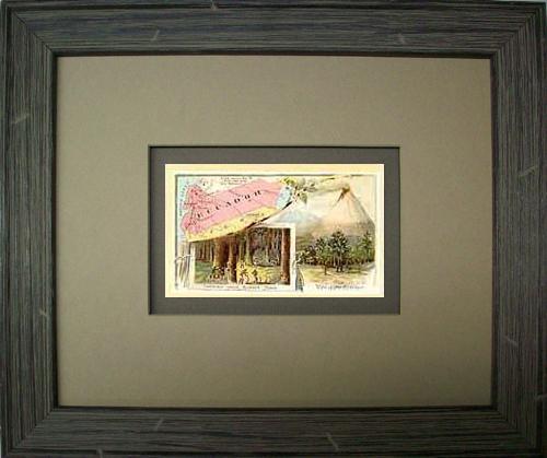 FRAMED Arbuckles Coffee Card of Ecuador' FRAMED Arbuckles Coffee Card of Ecuador'