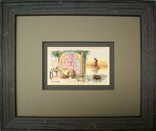 FRAMED Arbuckles Coffee Card of Egypt'
