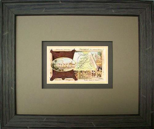 FRAMED Arbuckles Coffee Card of Morocco and Algeria' FRAMED Arbuckles Coffee Card of Morocco and Algeria'