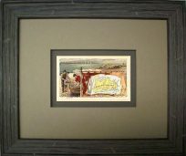 FRAMED Arbuckles Coffee Card of New Foundland'