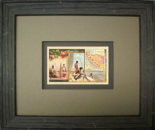 FRAMED Arbuckles Coffee Card of Persia'