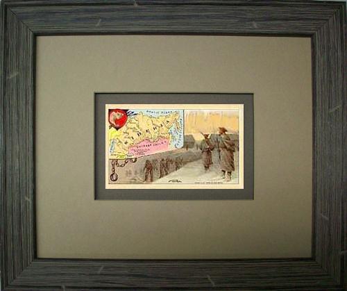 FRAMED Arbuckles Coffee Card of Siberia'