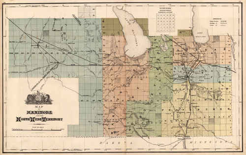 Map of Manitoba and the Northwest Territory