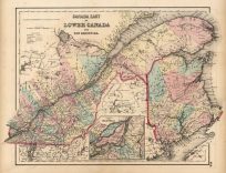 Canada East or Lower Canada and New Brunswick