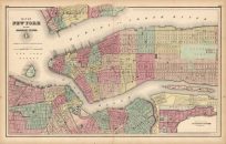 Map of New York and Adjacent Cities