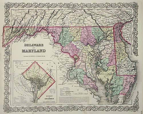 Delaware and Maryland