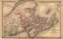Coltons Dominion of Canada No.1 The Provinces of Quebec & New Brunswick'