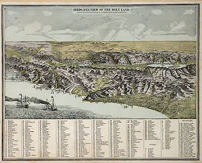 Birds-Eye-View of the Holy Land