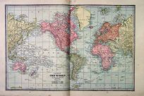 Chart of the World on Mercators Projection'