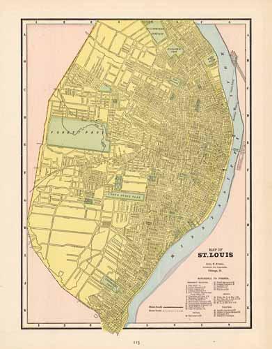 Map of St. Louis Map of St. Louis