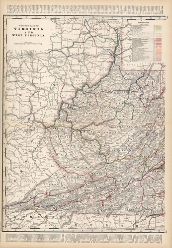 Virginia and West Virginia Western Half