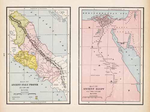 Map of Ancient Italy Proper B.C 800-266 / Map of Ancient Egypt B.C 300C- A.D 640 Map of Ancient Italy Proper B.C 800-266 / Map of Ancient Egypt B.C 300C- A.D 640