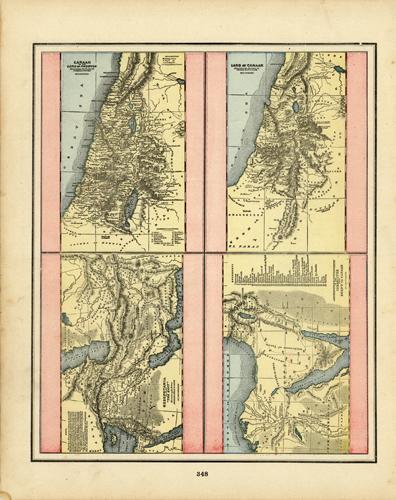 Four Maps - Canaan or the Land of Promise Illustrating the Books of Joshua & Judeas (et.al.) Four Maps - Canaan or the Land of Promise Illustrating the Books of Joshua & Judeas (et.al.)