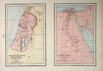Map of Ancient Palestine showing the location of the Twelve Tribes Ancient Egypt