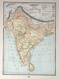 Historical Map of British India