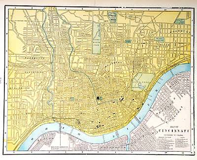 Map of Cincinnati