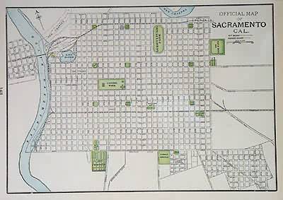 Official Map of Sacramento Cal.