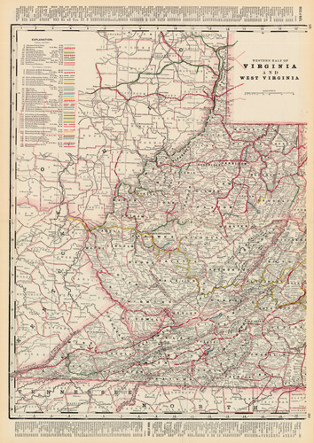 Western Half of Virginia and West Virginia