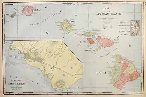 Map of the Hawaiian Islands