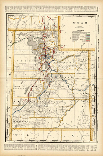 Utah (Railroad Map)