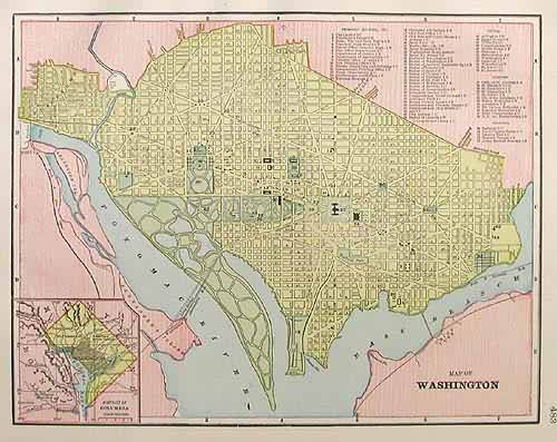 Map of Washington D.C.