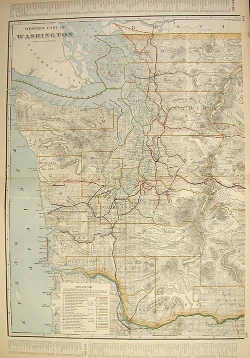 Western Part of Washington (Railroad Map) Western Part of Washington (Railroad Map)