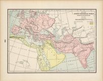 Map of the Ancient Historical World Showing the Caucasian Nations