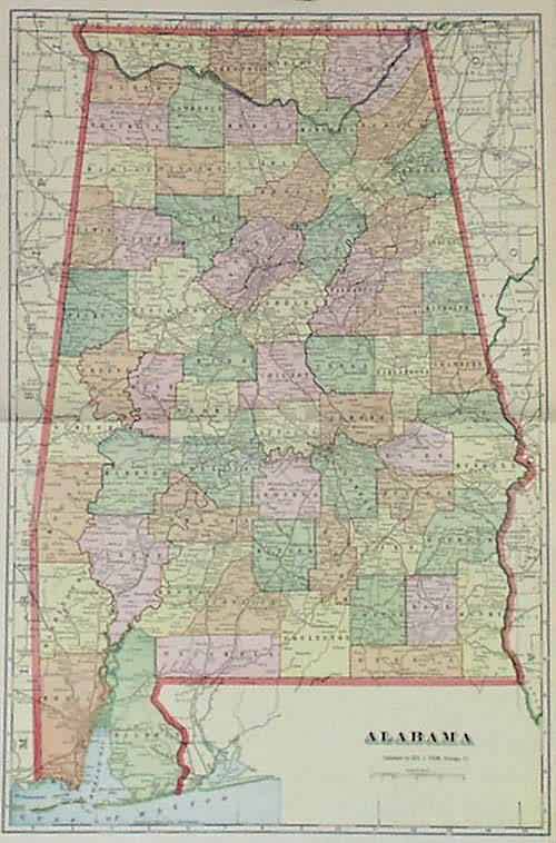 Map of Alabama