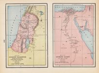 Map of Ancient Palestine Showing the Location of the Twelve Tribes B.C. 1600 - A.D. 70/ Ancient Egypt B.C. 300C - A.D. 640