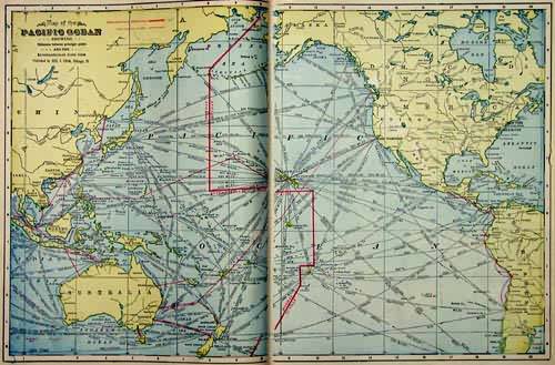 Map of the Pacific Ocean Map of the Pacific Ocean