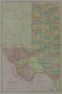 Map of Texas Western Part