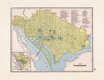 Map of Washington; District of Columbia