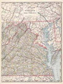 Eastern Half of Virginia and West Virginia