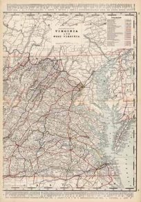 Eastern Half of Virginia and West Virginia