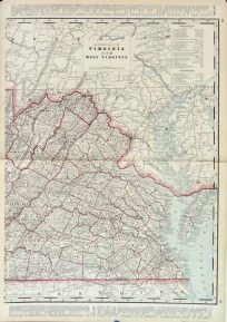 Eastern half of Virginia and West Virginia