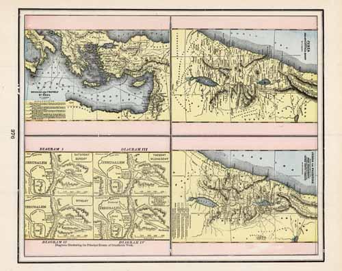 Map of Voyages of St. Paul