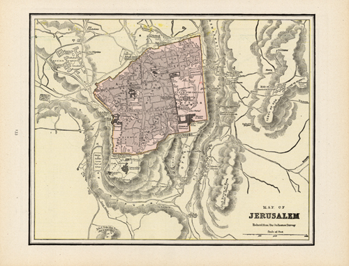 Map of Jerusalem
