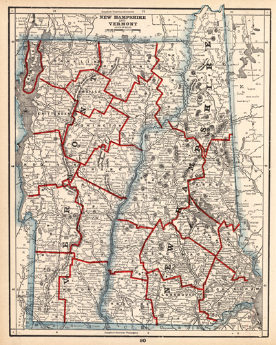 New Hampshire and Vermont