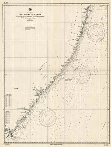 Brazil - from Pernambuco (Recife) to Rio Sao Francisco Do Norte