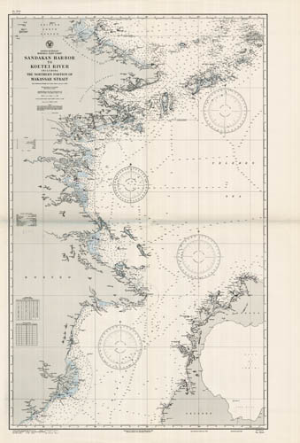 Indonesia - Borneo - Sandakan Harbor to Koetei River Including the Northern Portion of Massakar Strait