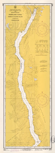 United States and Canada - Alaska - Southeast Coast and British Columbia - Portland Canal - North of Hattie Island