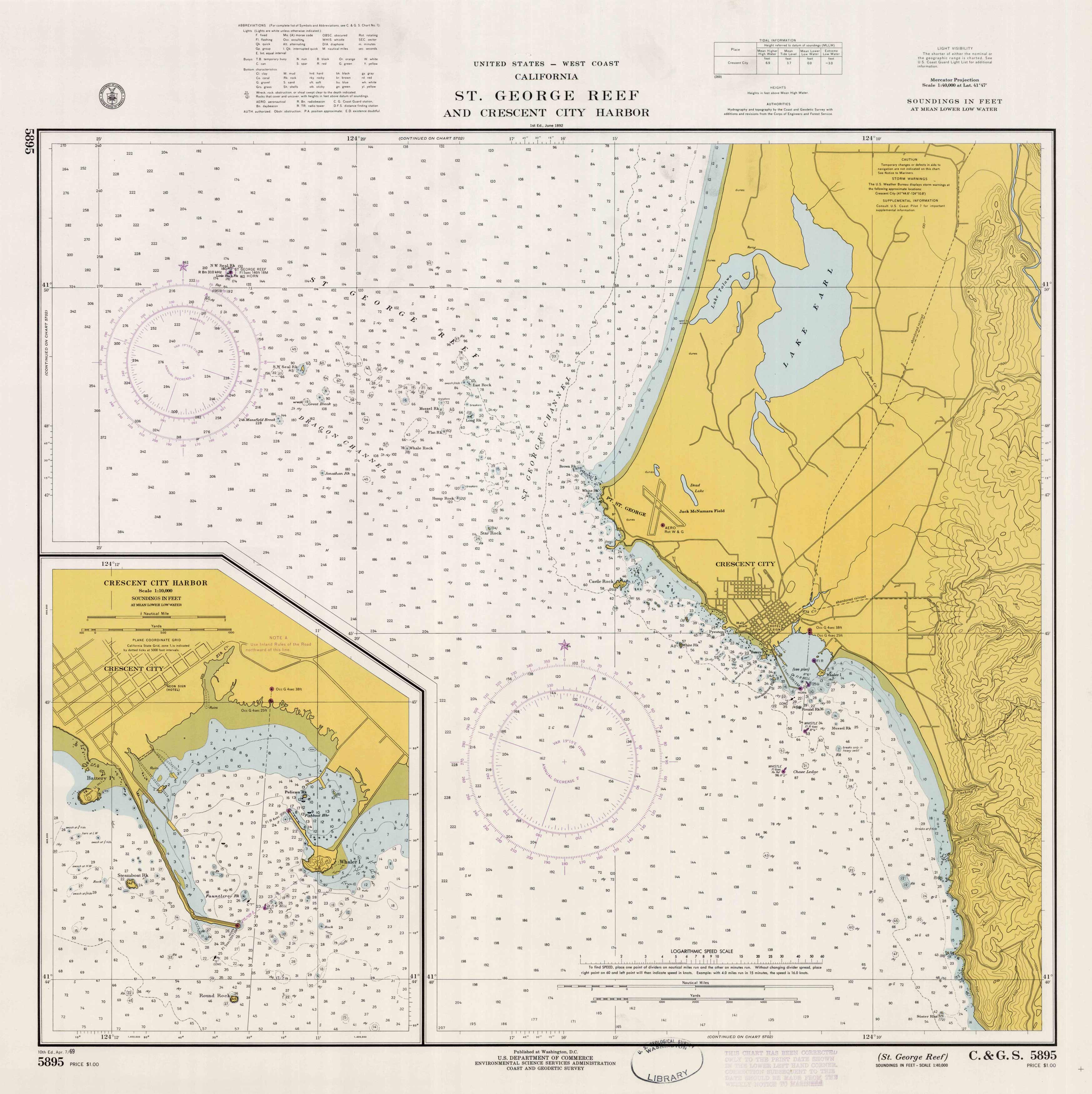 United States - West Coast - California - St. George Reef and Crescent City Harbor United States - West Coast - California - St. George Reef and Crescent City Harbor