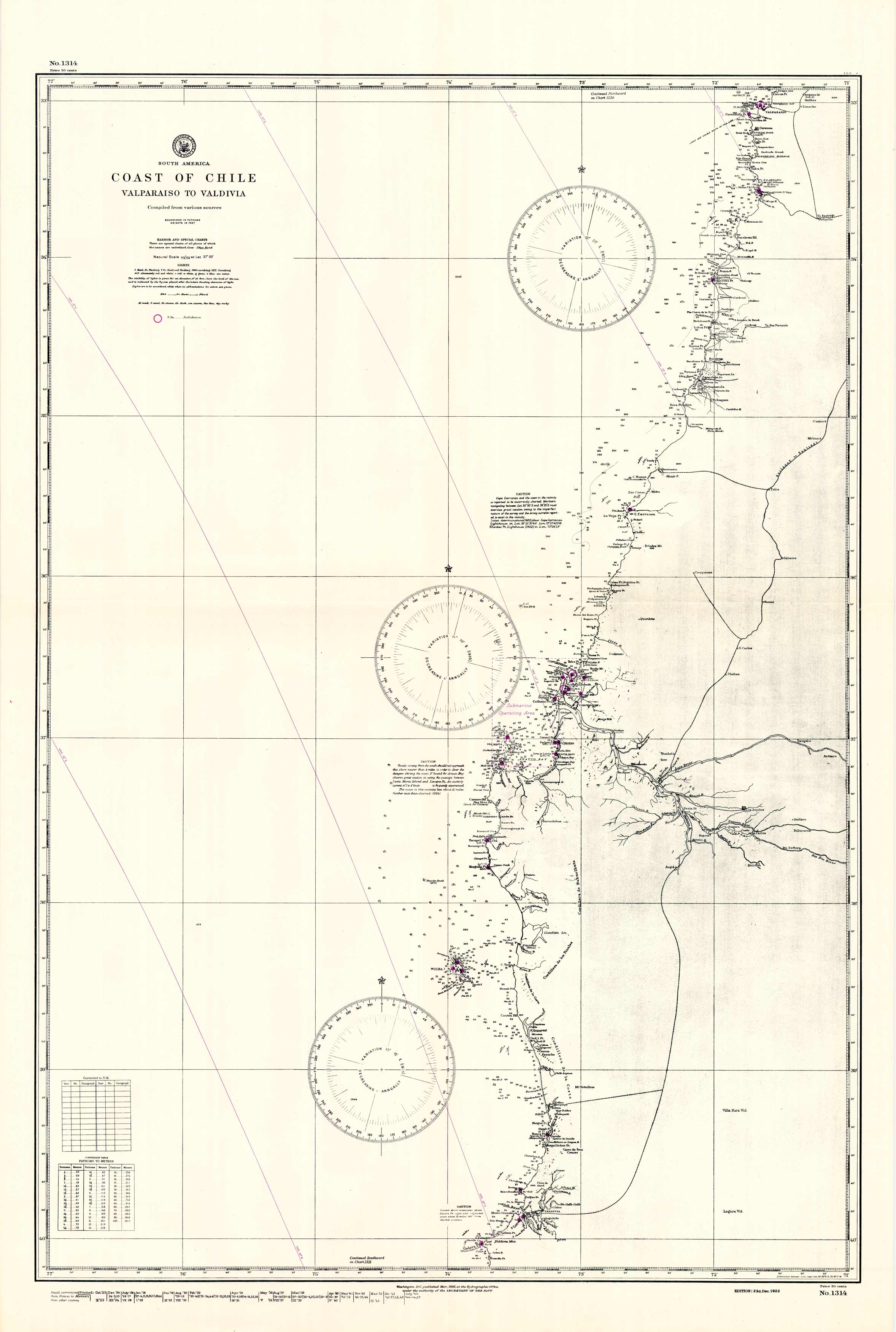 Chile - Coast of Chile - Valparaiso to Valdivia
