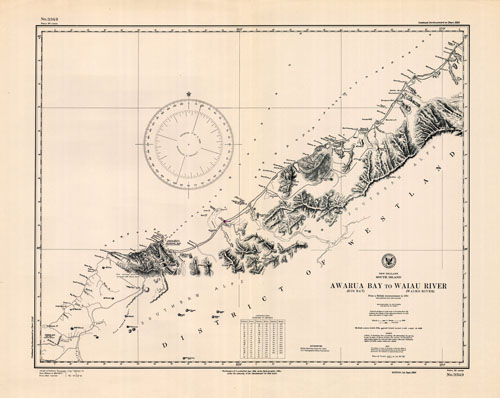 New Zealand - Awarua Bay to Waiau (Waiho) River (South Island)