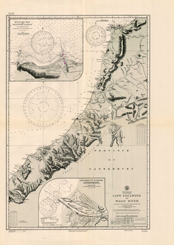 New Zealand - Cape Foulwind to Waiau River - Greymouth Harbor - Buller Bay and Westport Harbor